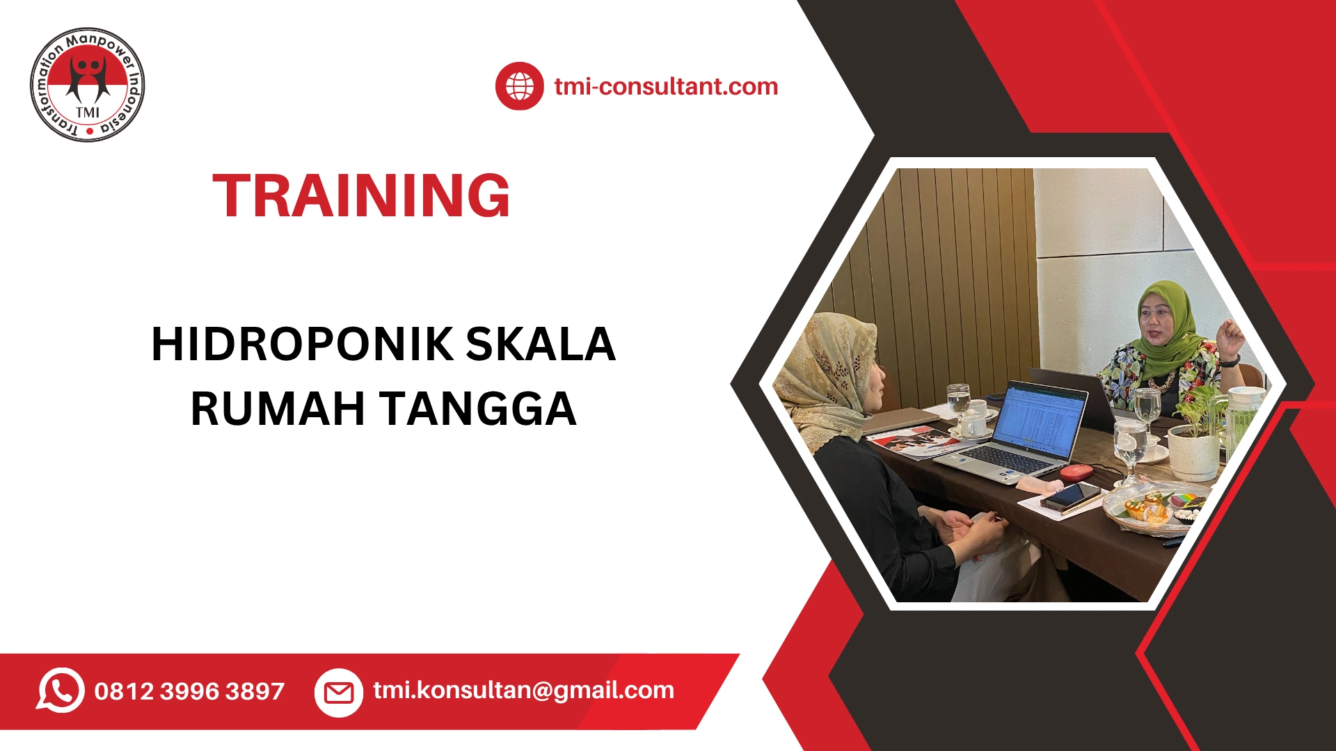 TRAINING TEKNIK HIDROPONIK SKALA RUMAHAN