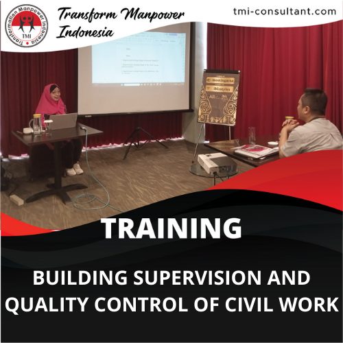 TRAINING BUILDING SUPERVISION AND QUALITY CONTROL OF CIVIL WORK
