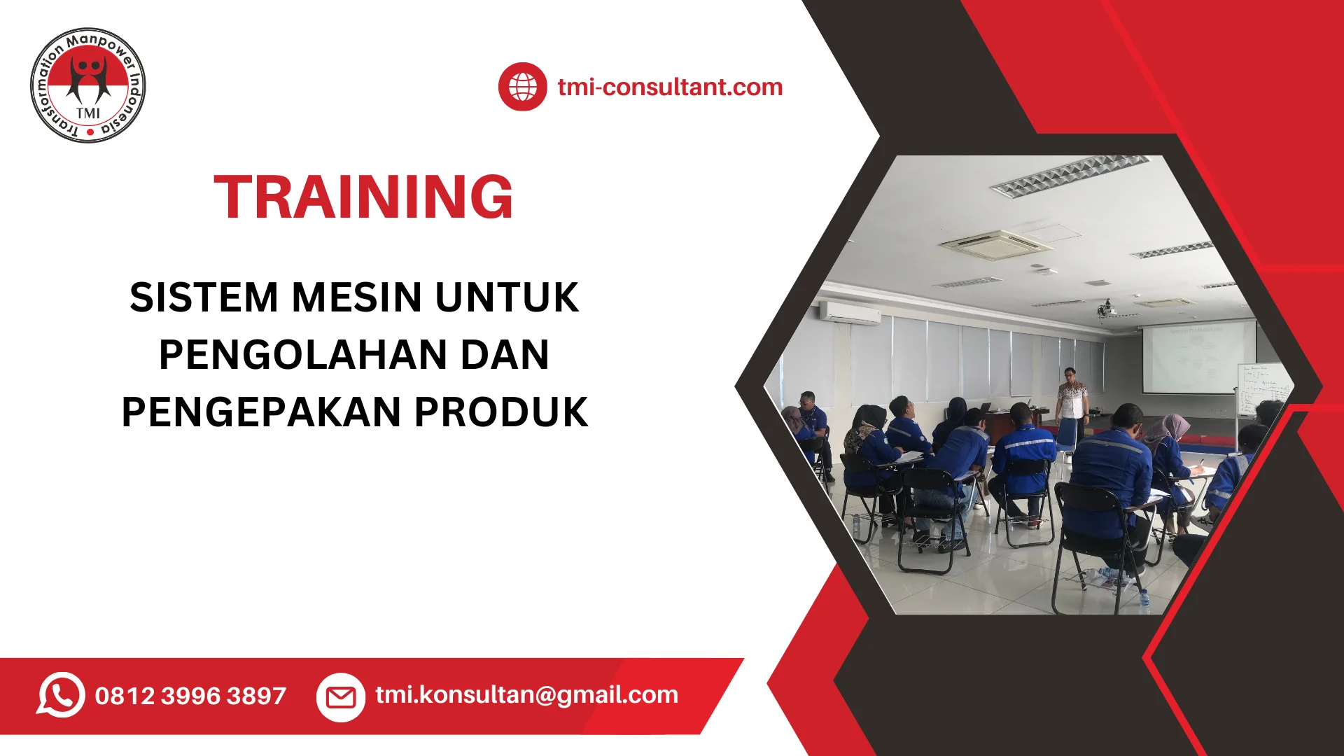 TRAINING SISTEM MESIN UNTUK PENGOLAHAN DAN PENGEPAKAN PRODUK