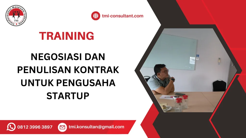 TRAINING NEGOSIASI DAN PENULISAN KONTRAK UNTUK PENGUSAHA STARTUP