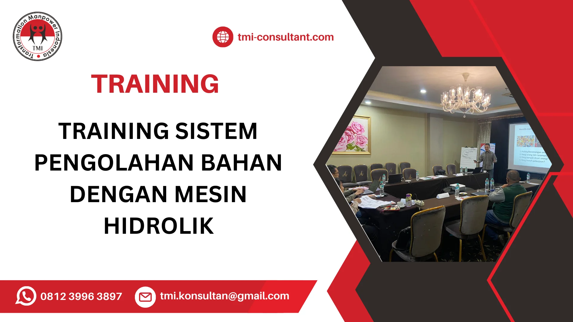 TRAINING SISTEM PENGOLAHAN BAHAN DENGAN MESIN HIDROLIK