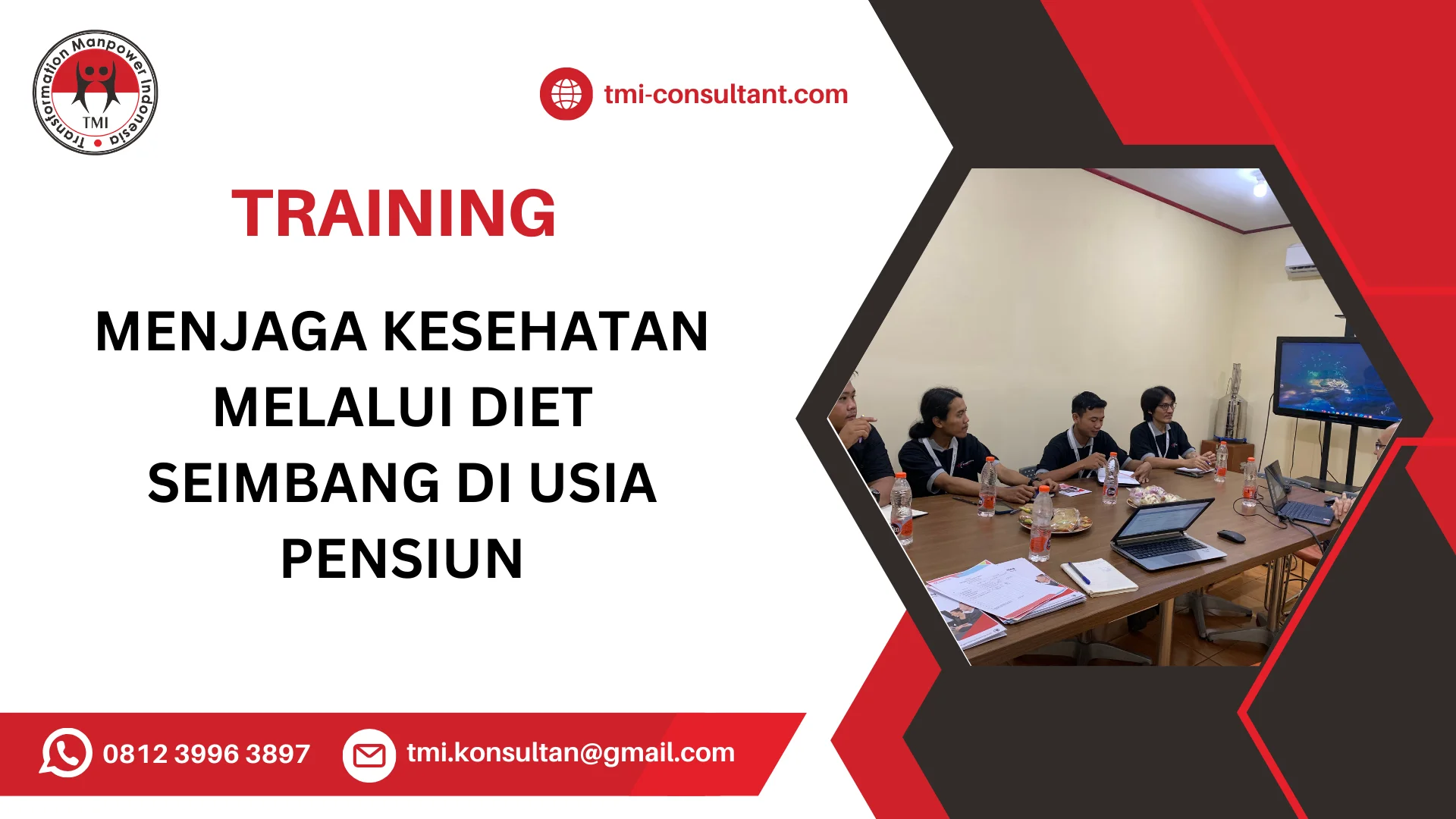 TRAINING MENJAGA KESEHATAN MELALUI DIET SEIMBANG DI USIA PENSIUN