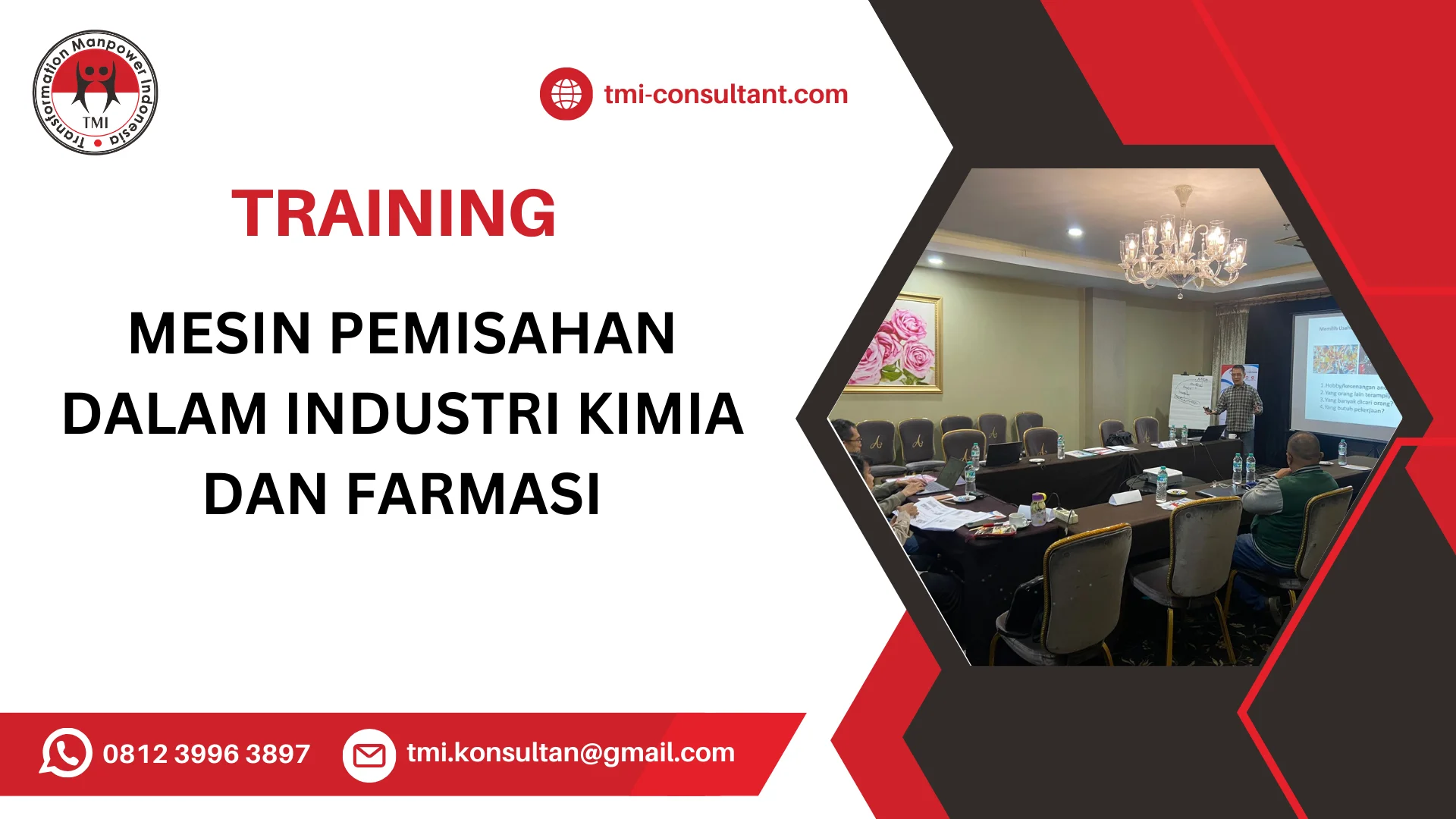 TRAINING MESIN PEMISAHAN DALAM INDUSTRI KIMIA DAN FARMASI