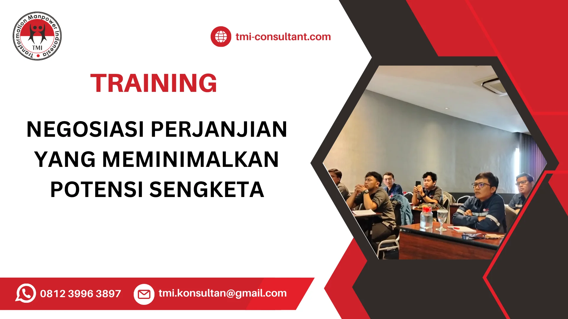 TRAINING NEGOSIASI PERJANJIAN YANG MEMINIMALKAN POTENSI SENGKETA