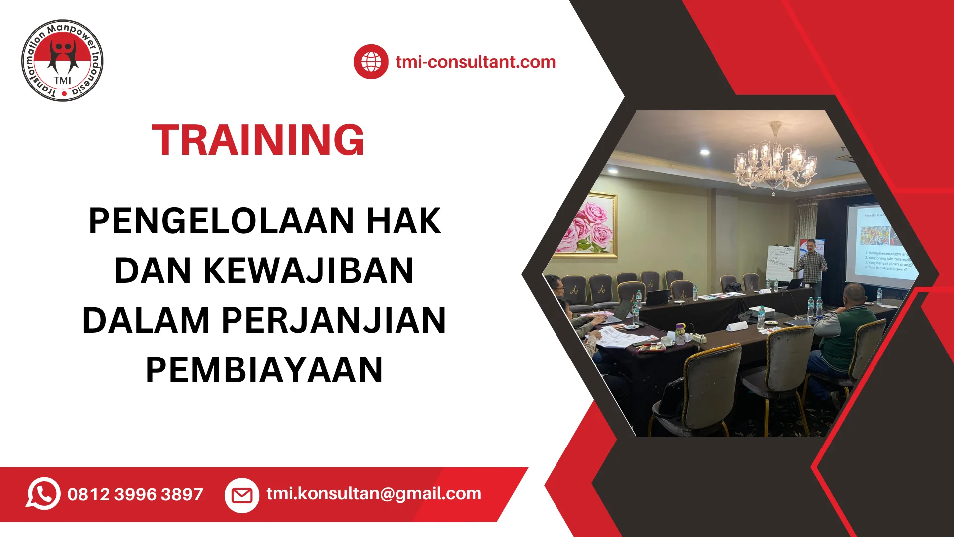 TRAINING PENGELOLAAN HAK DAN KEWAJIBAN DALAM PERJANJIAN PEMBIAYAAN