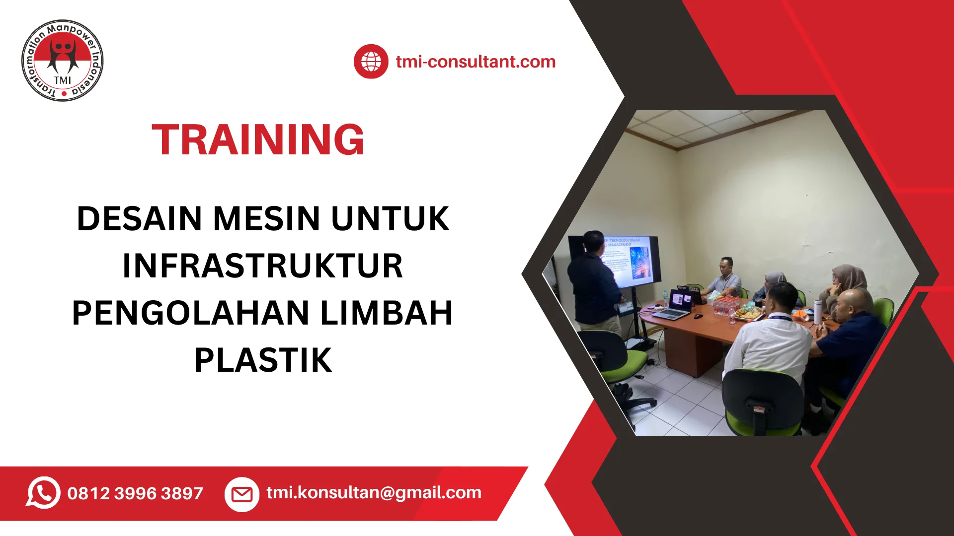 TRAINING DESAIN MESIN UNTUK INFRASTRUKTUR PENGOLAHAN LIMBAH PLASTIK