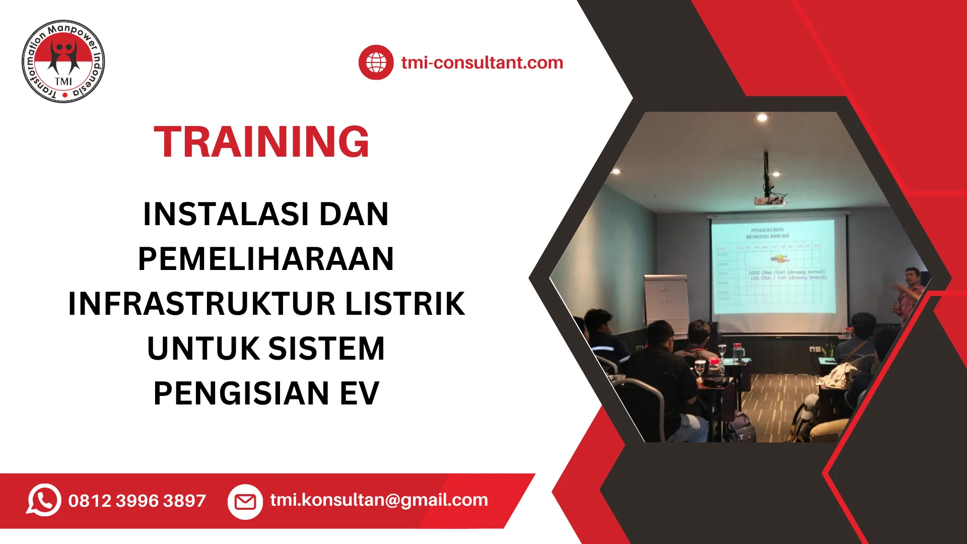 TRAINING INSTALASI DAN PEMELIHARAAN INFRASTRUKTUR LISTRIK UNTUK SISTEM PENGISIAN EV