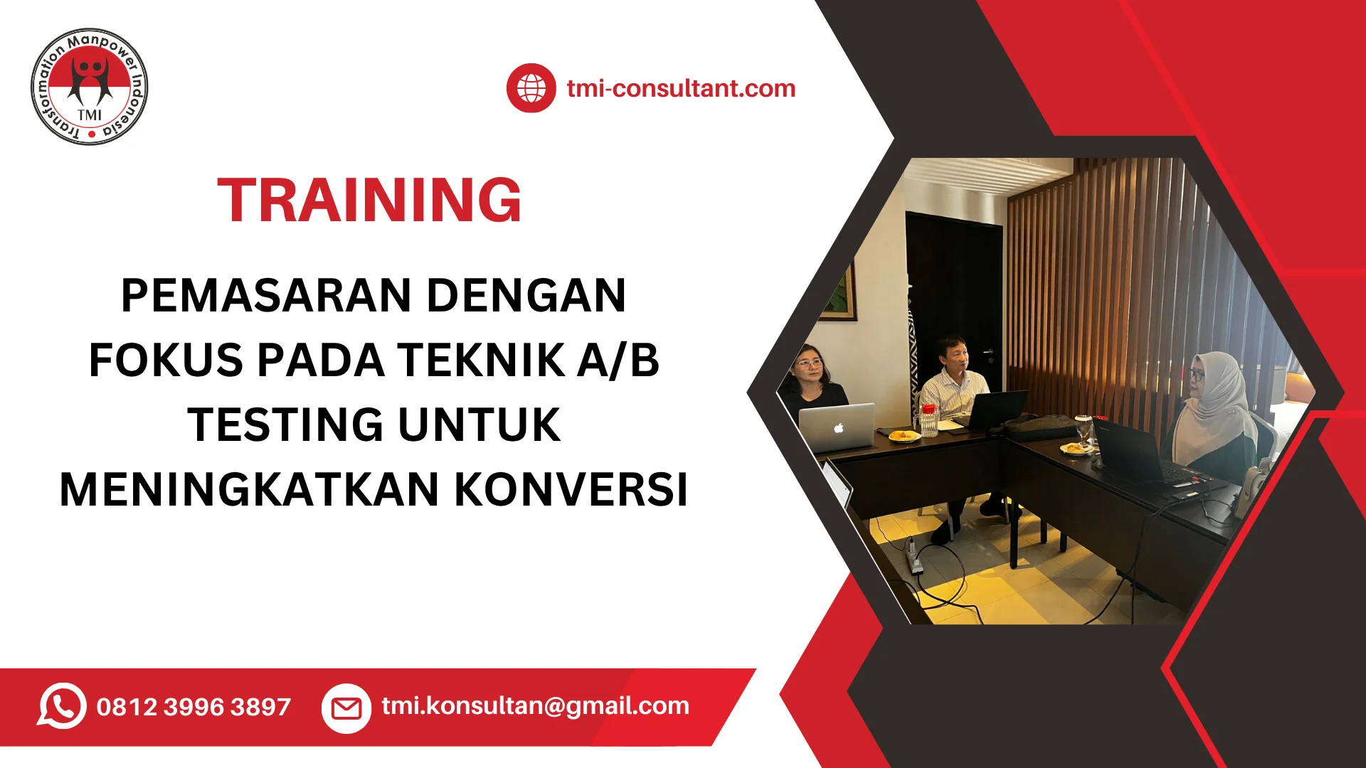 TRAINING PEMASARAN DENGAN FOKUS PADA TEKNIK A/B TESTING UNTUK MENINGKATKAN KONVESRSI