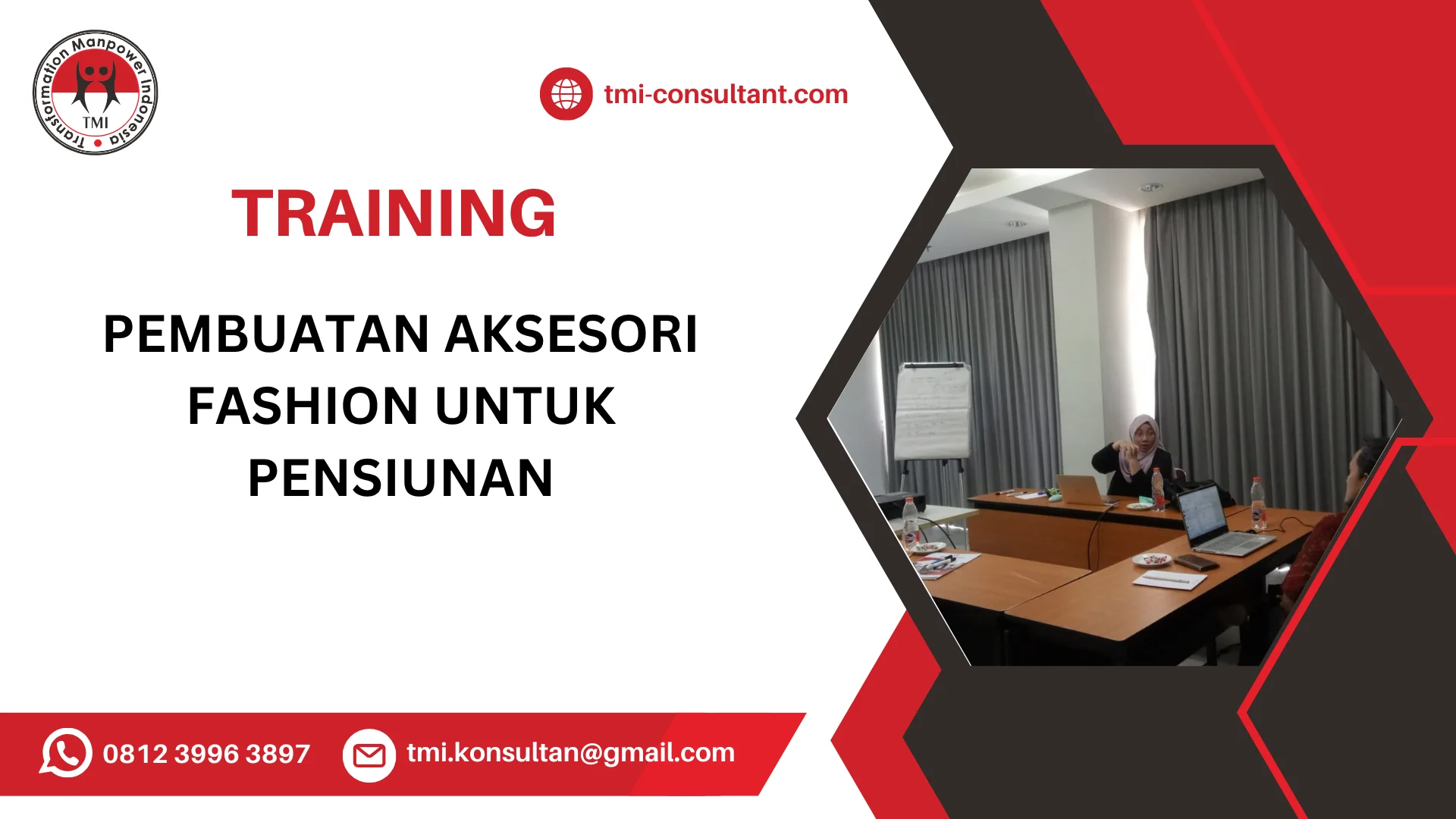 TRAINING PEMBUATAN AKSESORI FASHION UNTUK PENSIUNAN