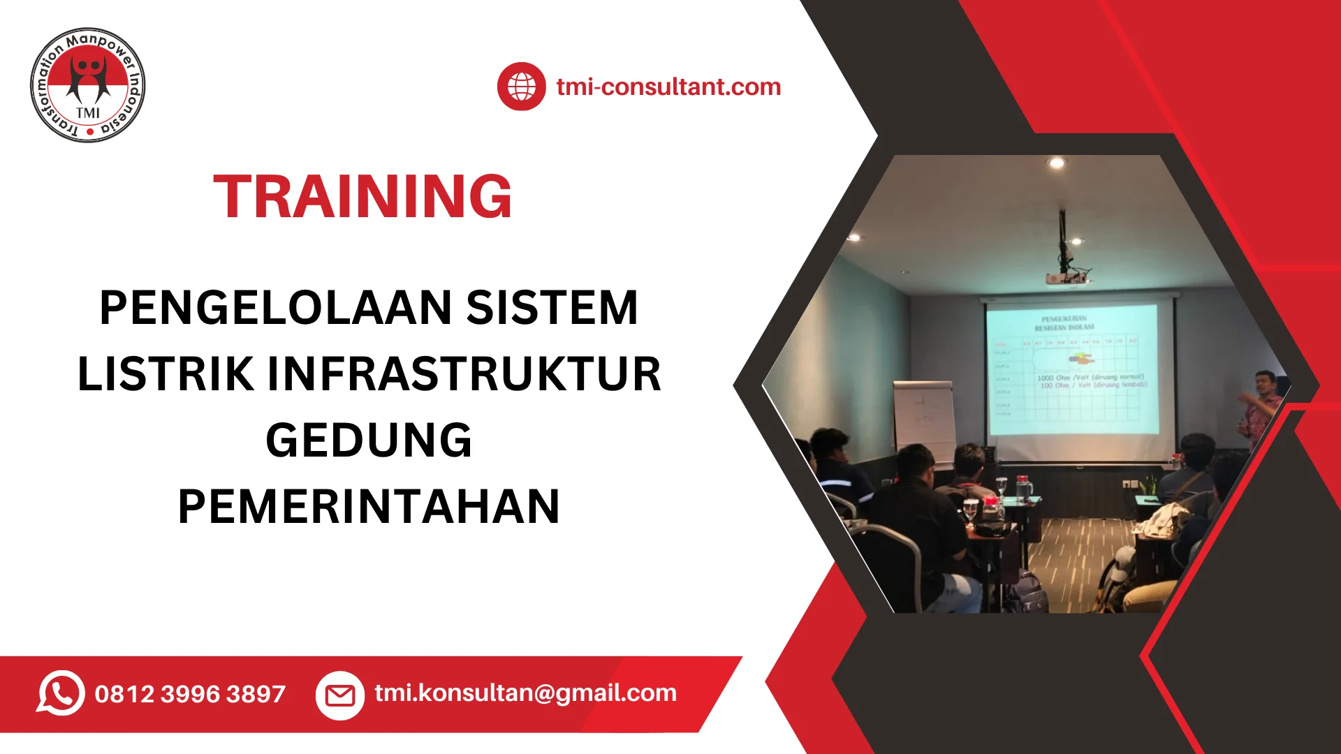 TRAINING PENGELOLAAN SISTEM LISTRIK INFRASTRUKTUR GEDUNG PEMERINTAHAN