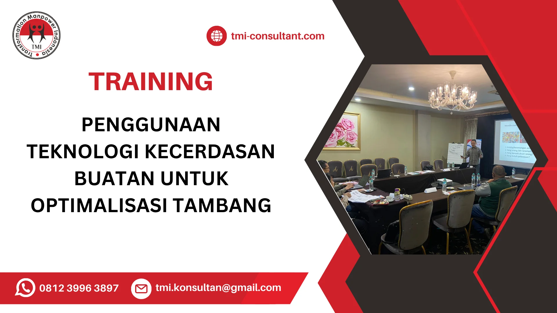 TRAINING PENGGUNAAN TEKNOLOGI KECERDASAN BUATAN UNTUK OPTIMALISASI TAMBANG