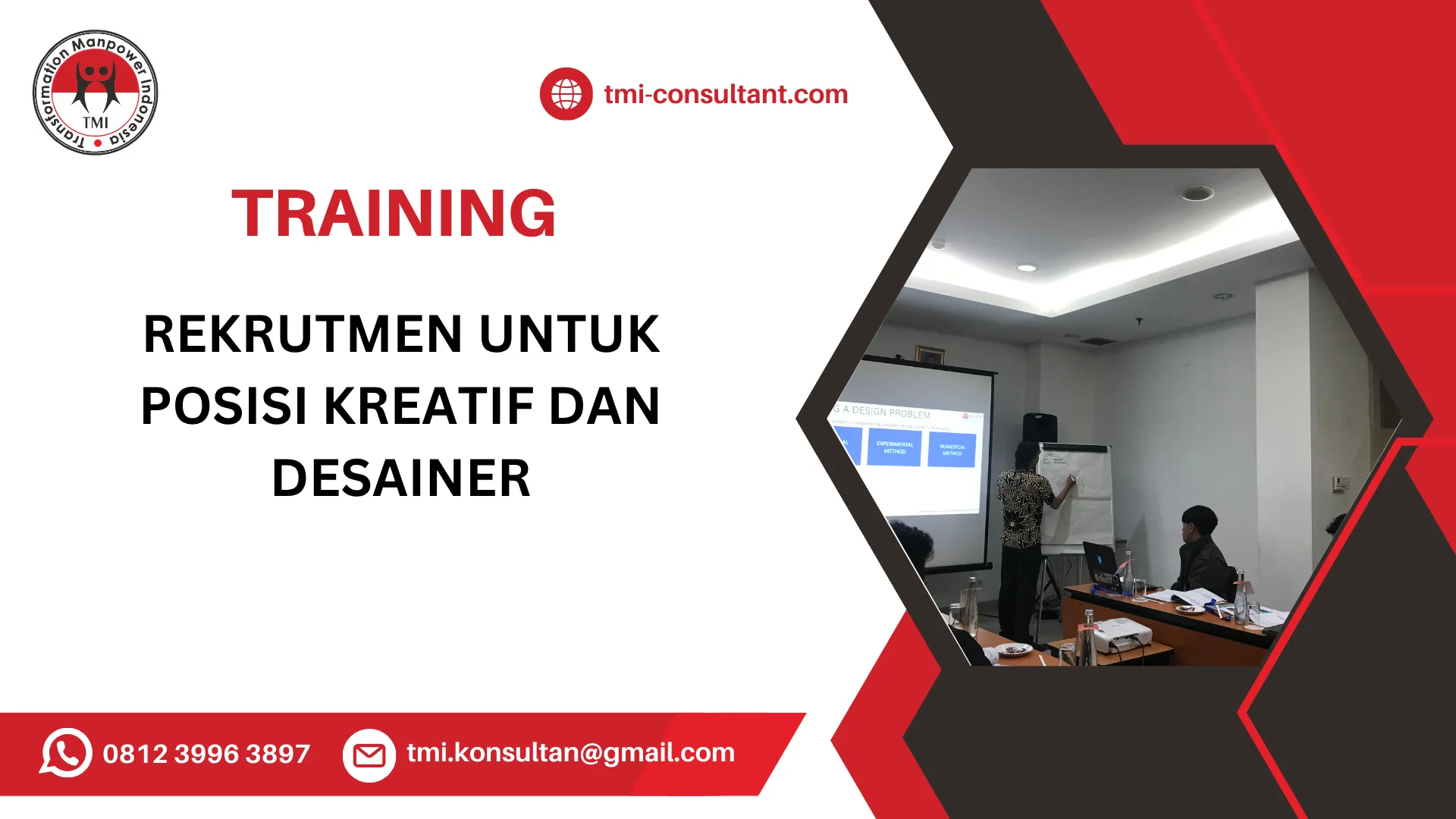 TRAINING REKRUTMEN UNTUK POSISI KREATIF DAN DESAINER