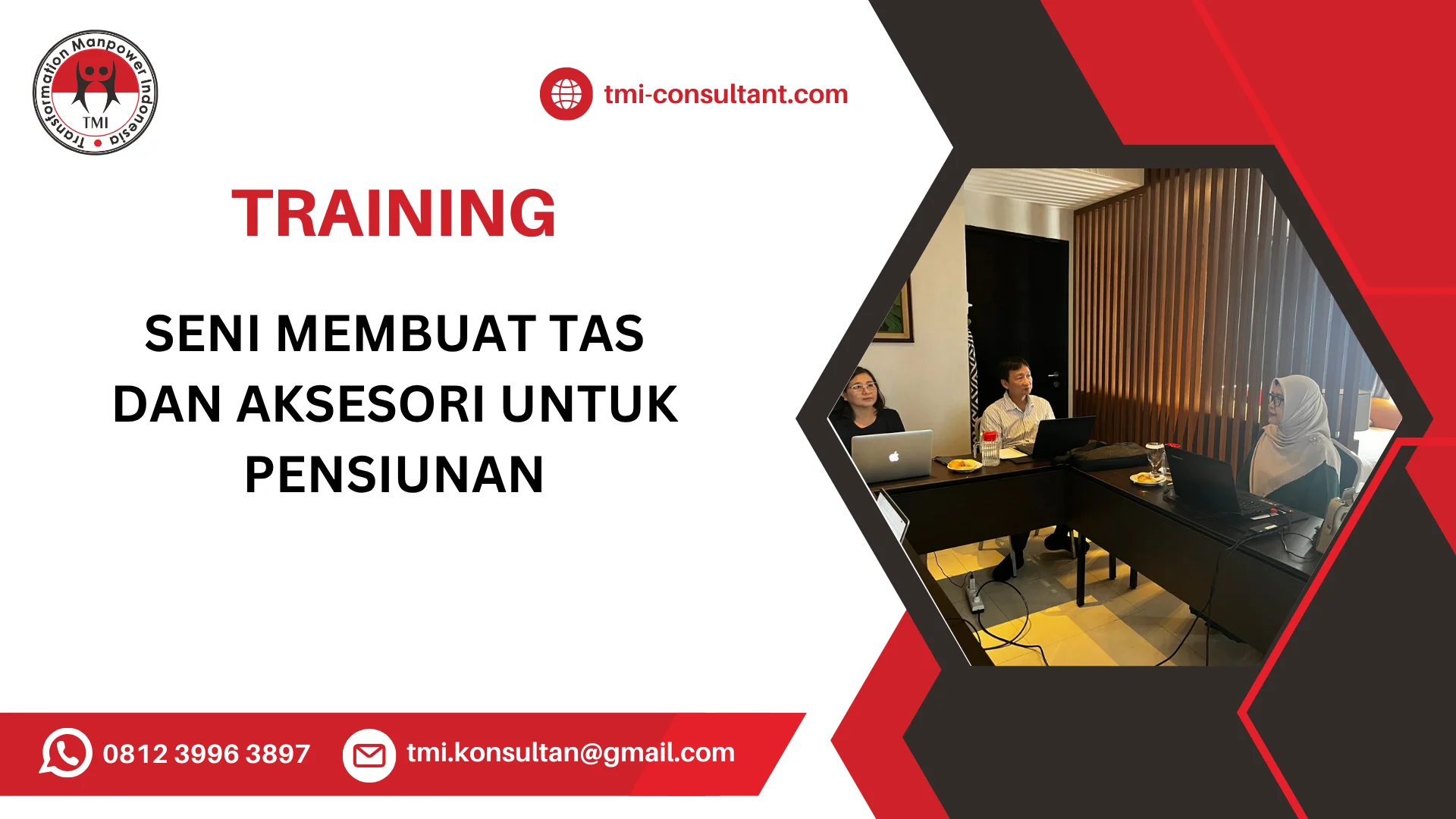 TRAINING SENI MEMBUAT TAS DAN AKSESORI UNTUK PENSIUNAN