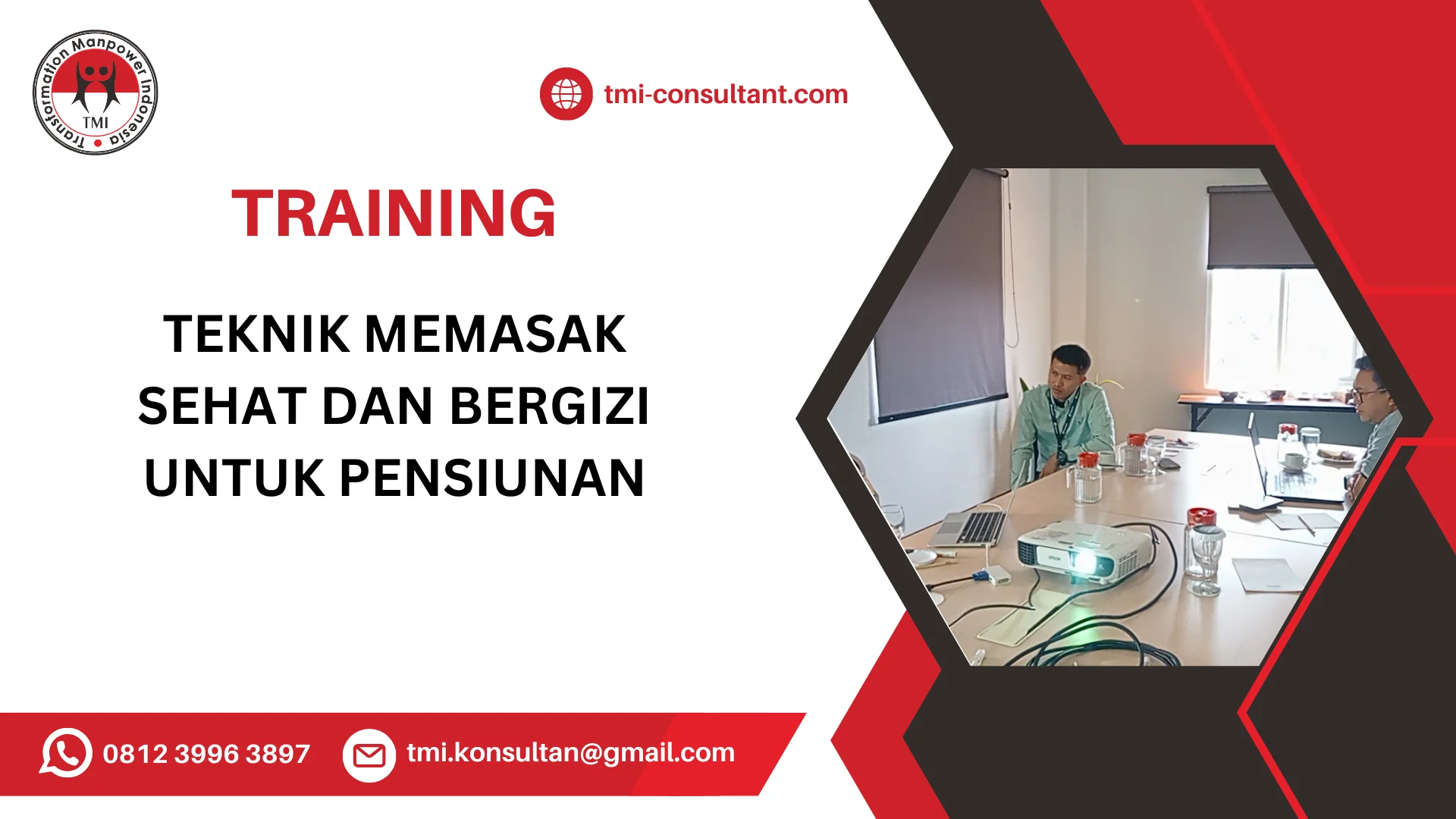 TRAINING TEKNIK MEMASAK SEHAT DAN BERGIZI UNTUK PENSIUNAN