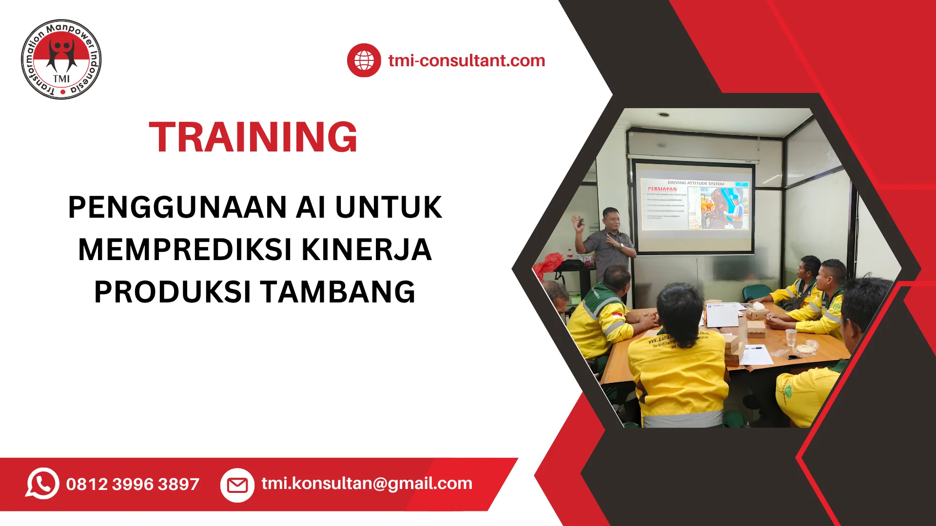 TRAINING PENGGUNAAN AI UNTUK MEMPREDIKSI KINERJA PRODUKSI TAMBANG
