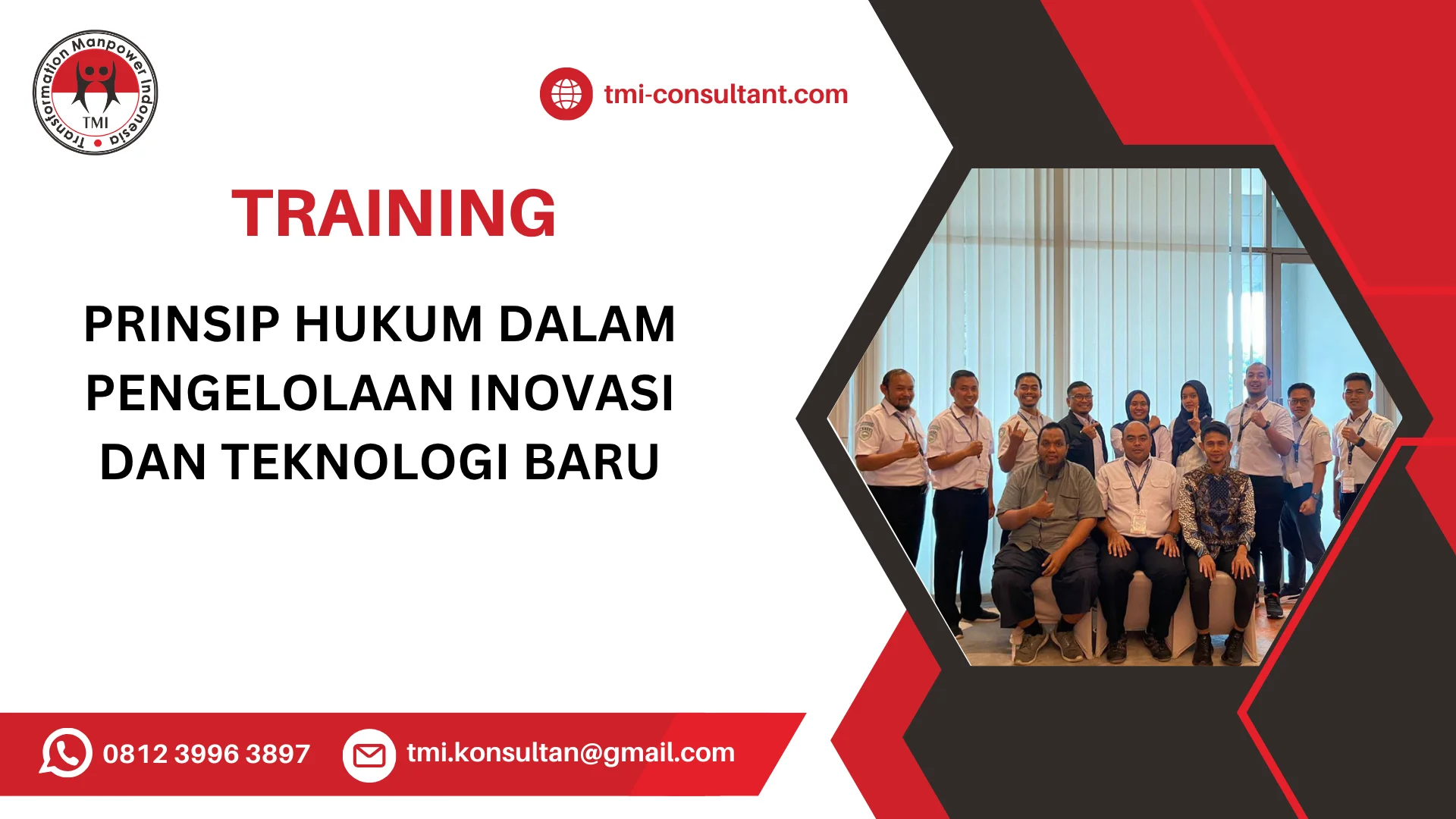TRAINING PRINSIP HUKUM DALAM PENGELOLAAN INOVASI DAN TEKNOLOGI BARU