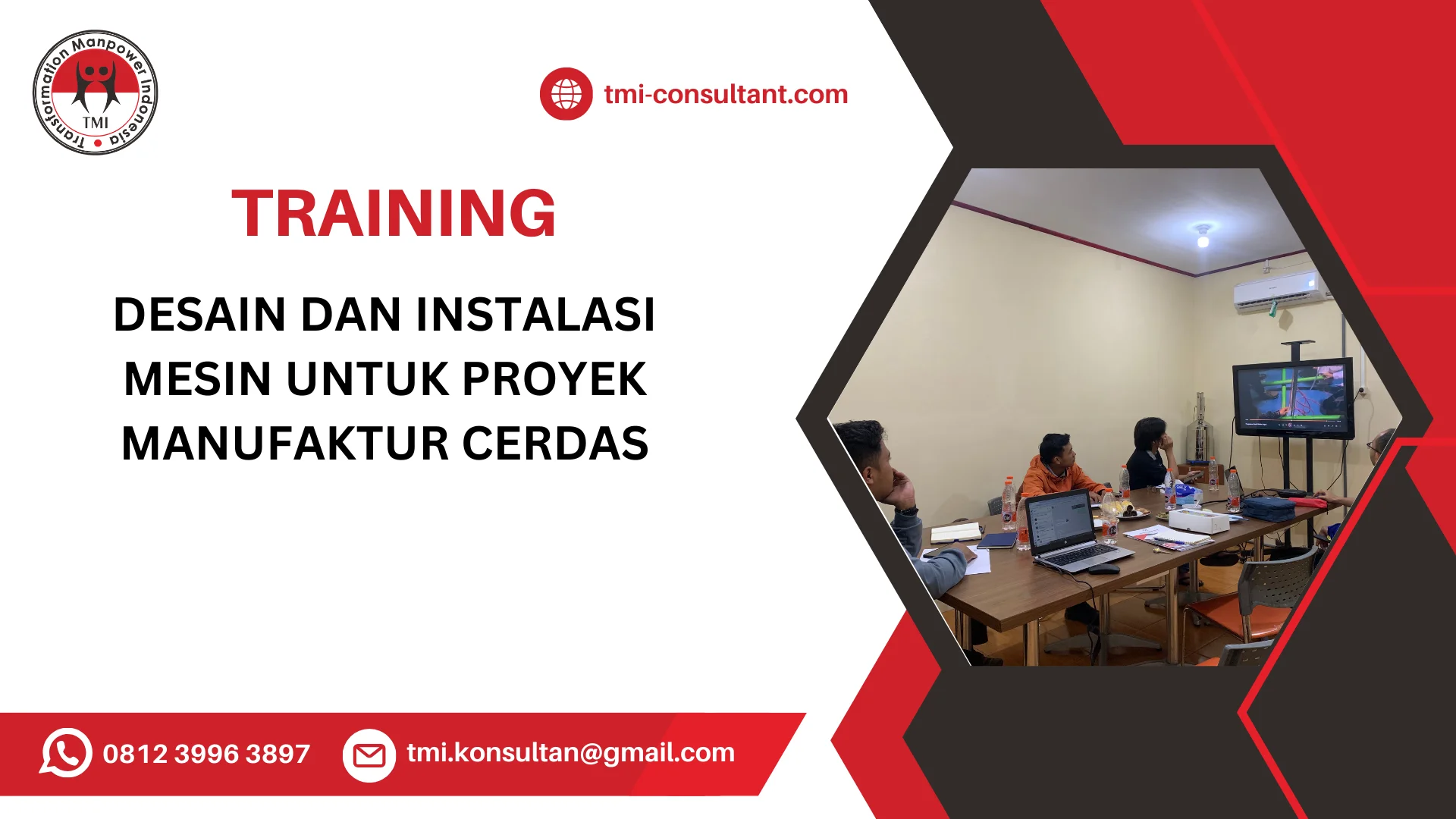 TRAINING DESAIN DAN INSTALASI MESIN UNTUK PROYEK MANUFAKTUR CERDAS