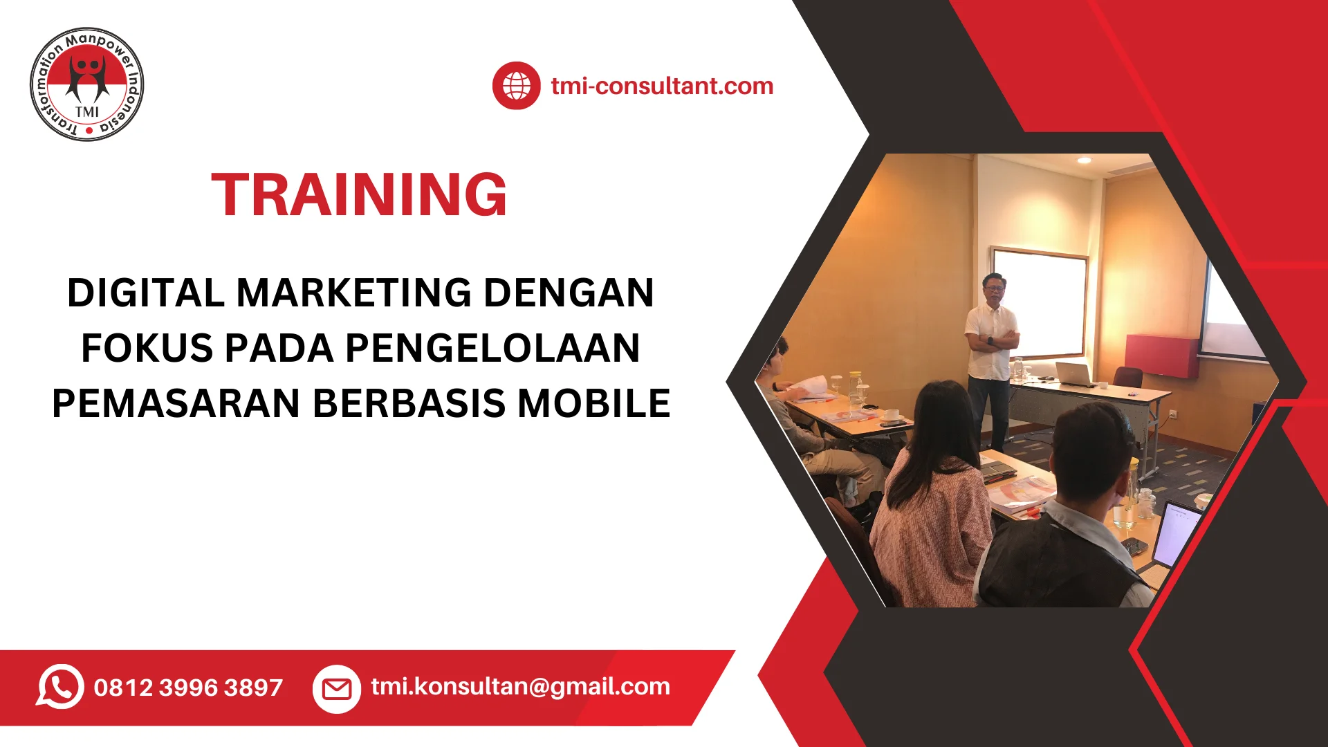 TRAINING DIGITAL MARKETING DENGAN FOKUS PADA PENGELOLAAN PEMASARAN BERBASIS MOBILE