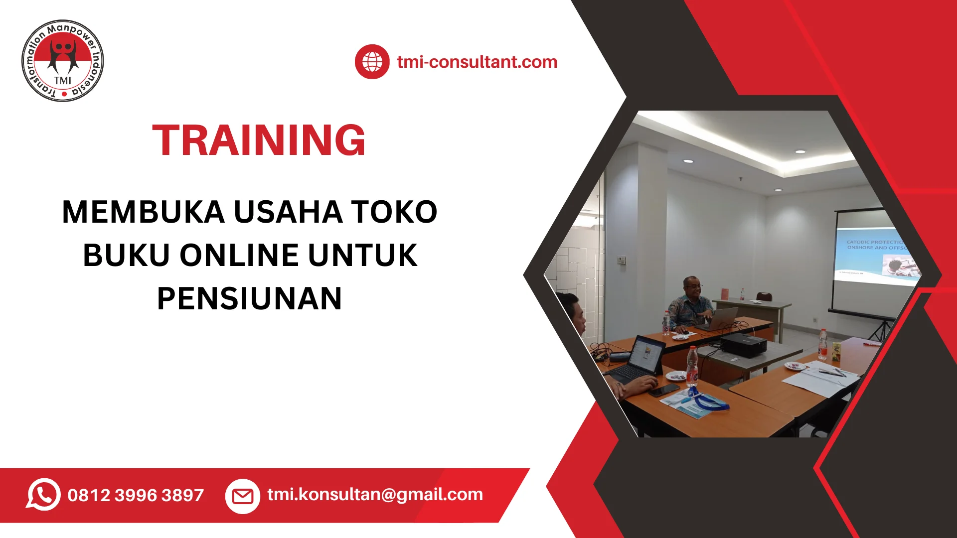 TRAINING MEMBUKA USAHA TOKO BUKU ONLINE UNTUK PENSIUNAN