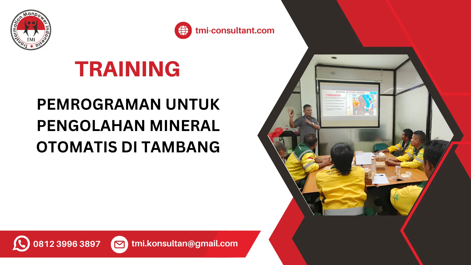 TRAINING PEMROGRAMAN UNTUK PENGOLAHAN MINERAL OTOMATIS DI TAMBANG