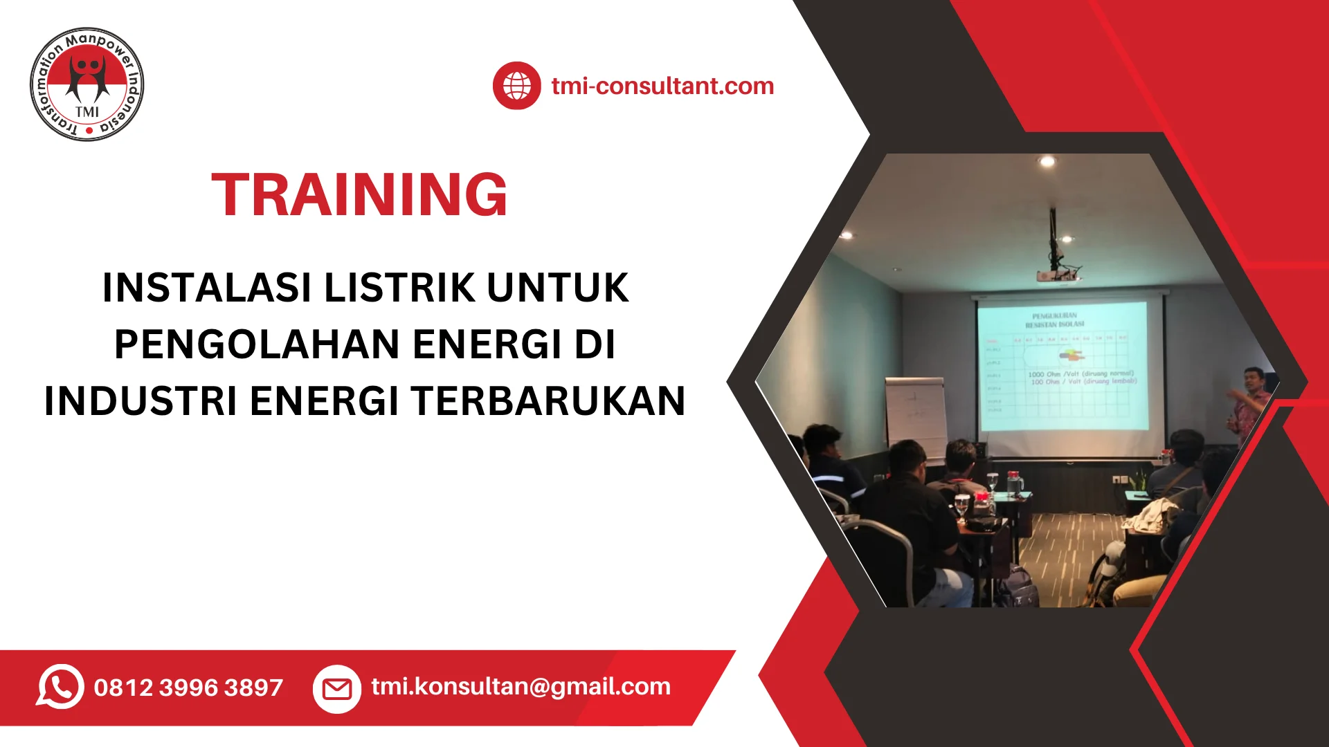 TRAINING INSTALASI DAN PEMELIHARAAN LISTRIK PADA PEMBANGKIT ENERGI TERBARUKAN