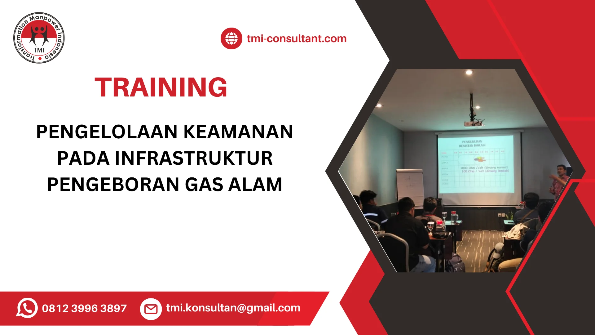 TRAINING PENGELOLAAN KEAMANAN PADA INFRASTRUKTUR PENGEBORAN GAS ALAM
