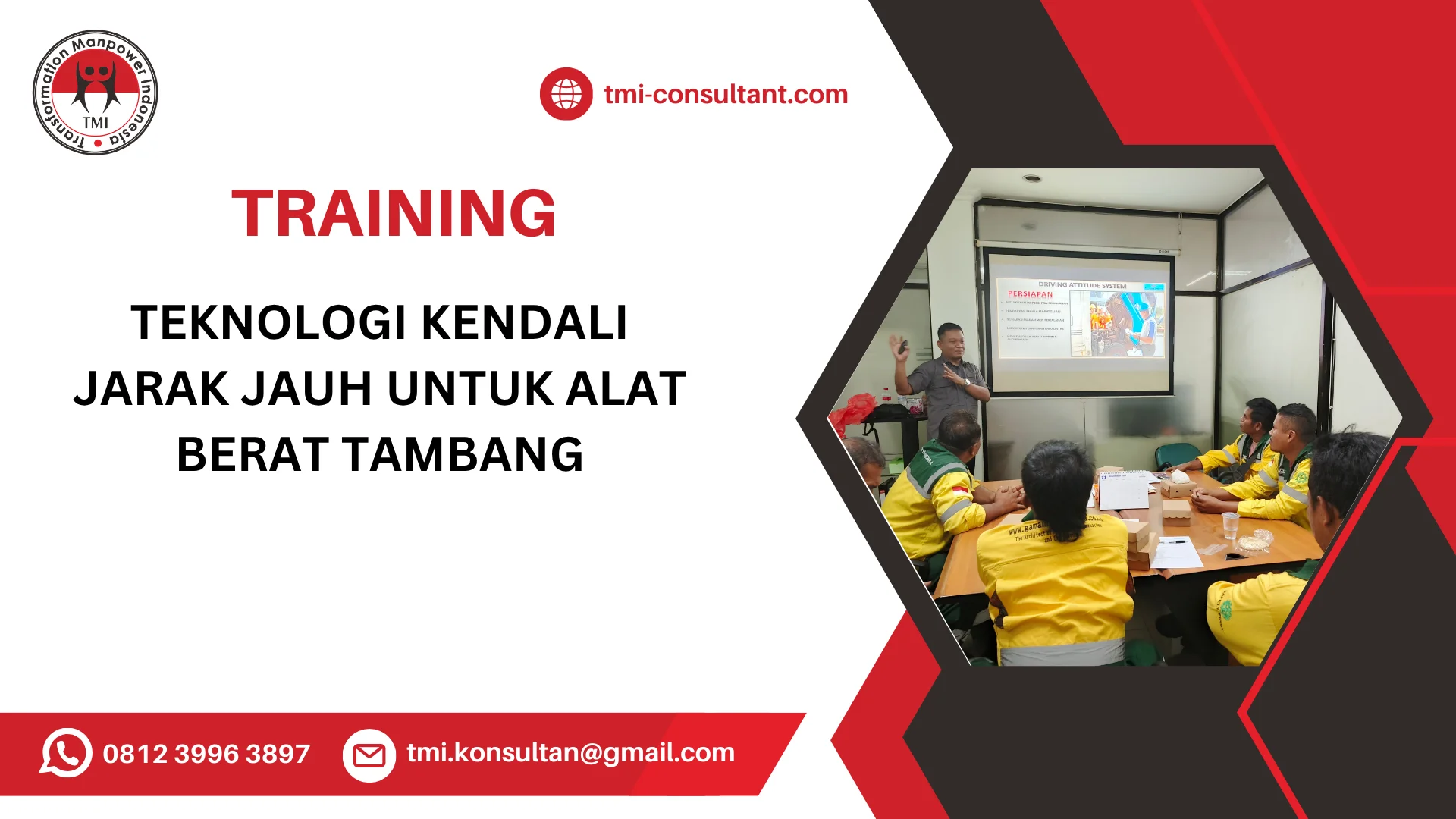 TRAINING TEKNOLOGI KENDALI JARAK JAUH UNTUK ALAT BERAT TAMBANG