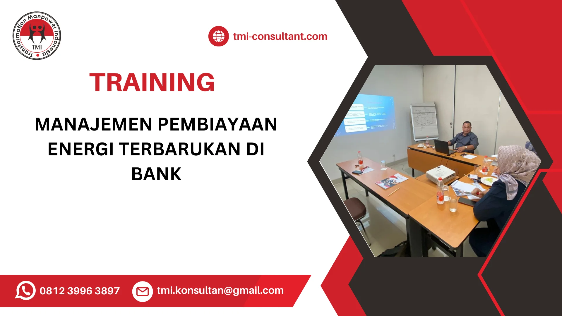 TRAINING MANAJEMEN PEMBIAYAAN ENERGI TERBARUKAN DI BANK