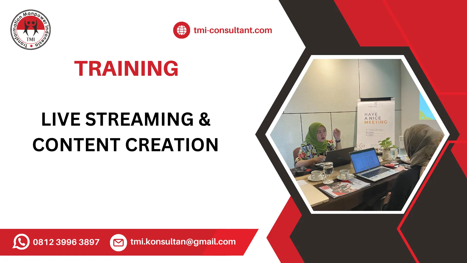 TRAINING LIVE STREAMING & CONTENT CREATION UNTUK BISNIS ONLINE